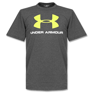 Under Armour Sportstyle Logo T-Shirt - Grey/Yellow