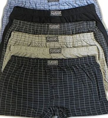 Undercover 6 Pairs Mens Cotton Rich Boxers Large