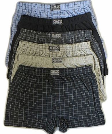 Undercover 6 Pairs Mens Cotton Rich Boxers Medium