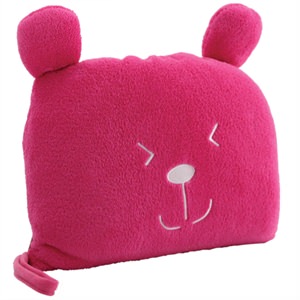 Undercover Bears Snuggle Blanket and Pillow - Pink