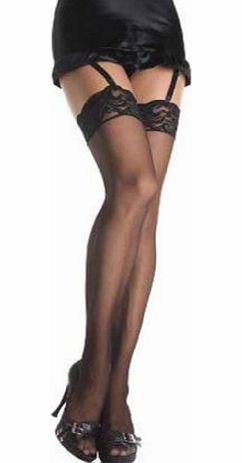 Undercover Leg Life Lace Top Stockings Sherry