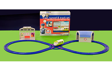 Ernie - Train, Tunnel and Track Set with Battery-Operated Bakerloo Train