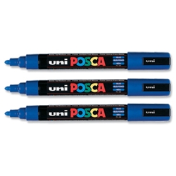 uni Posca PC5M Marker Blue Pack 12