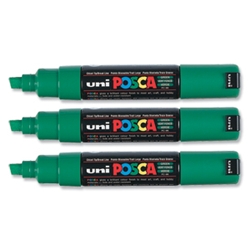 uni Posca PC8K Marker Green Pack 6