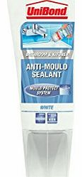 Unibond 1576549 150ml Anti-Mould Kitchen/ Bathroom Sealant Tube - White