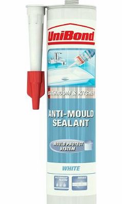 Anti Mould Sealant Bathroom & Kitchen White Cartridge