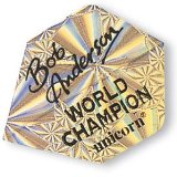 Unicorn World Champion Bob Anderson Autograph Hologram Unicorn Dart Flights