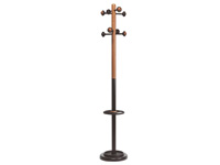 UNILUX cherry wood coat stand with 8 pegs,