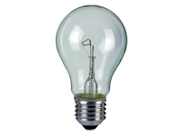 UNILUX E27 60w incandescent matt bulb, EACH
