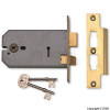 Union 150mm Polished Brass Horizontal 3 Lever