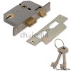 Union 65mm Satin Chrome 3 Lever Mortice Lock