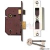 Union 65mm Satin Chrome 5 Lever Sashlock With 2