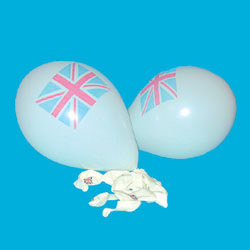 Union Jack balloons, bag 100
