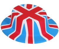 Union Jack Boater Hat (Plastic)