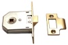 Square Cased Mortice Latch Brass 2.5in (63.5mm)