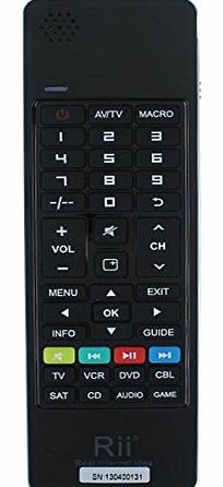 UniproTek UK Rii Mini i13 RT-MWK13 2.4G Wireless 4in1 Intelligent Keyboard Language 61 Keys Fly Mouse