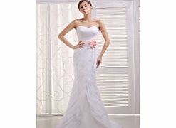 Unique Elegant Strapless Sweetheart Satin