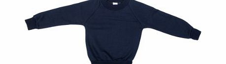 Unisex School Uniform Crew Neck Sweatshirt Jumper Navy Size 3-4yrs