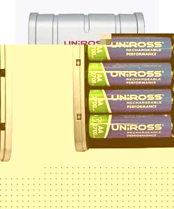 Uniross 1 Hour Charger with 4 AA Batteries