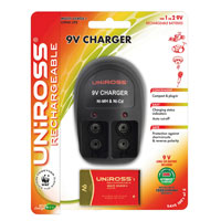 Uniross 9v Battery Charger   One 9v Battery 200mAh