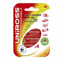 UNIROSS AA MultiUsage  Ni-MH Batteries Pack of 4