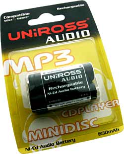 UNIROSS Audio/MP3 and CD Player Rechargeable Battery ~ RB103241 - CLEARANCE