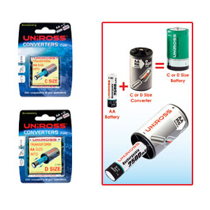 Uniross D Size Battery Converter