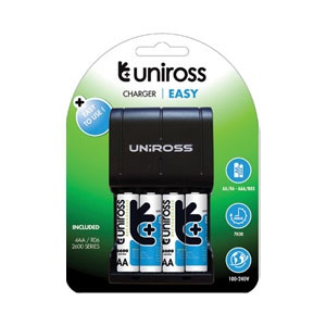 Easy Charger + 4 x AA 2500mAh