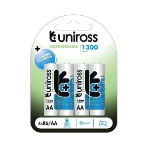 Uniross Series 1300 Rechargeable AA 1200mAh