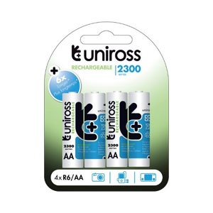 Uniross Series 2300 Rechargeable 2200mAh AA
