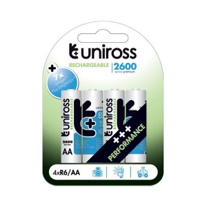 Uniross Series 2600 Rechargeable AA 2500mAh