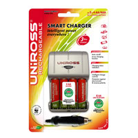 Smart AA and AAA Battery Charger + 4 AA