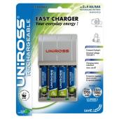 uniross U0148481 Easy Charger With 2x AA 2700mAh