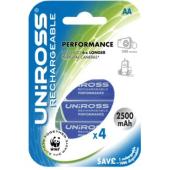 Uniross U0149297 4x AA 2500mAh NiMH High Powered