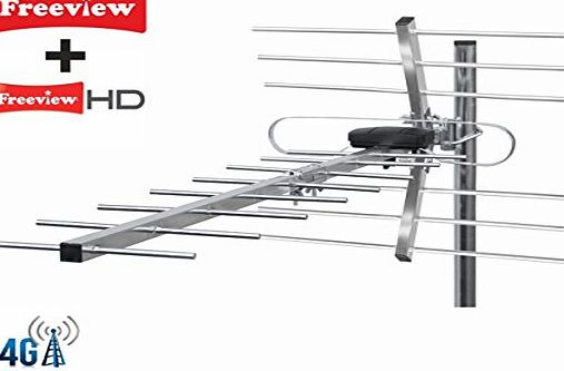 4G/LTE READY - CLASSIC - HIGH GAIN DIGITAL HD TV AERIAL ANTENNA FREEVIEW OUTDOOR