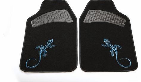 Unitec 74897 Reptilia Car Mat Set - Blue (2 Piece)