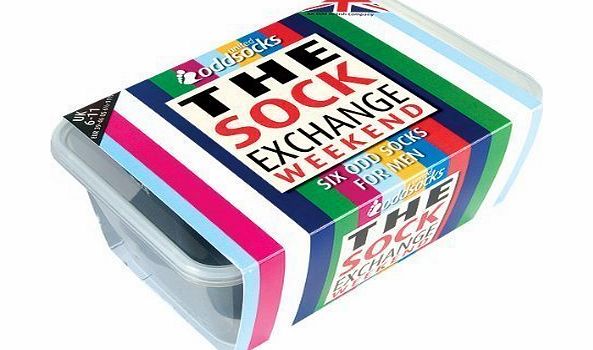 United Oddsocks The Sock Exchange Weekender Socks - 6 Multi Coloured Oddsocks UK 6-11