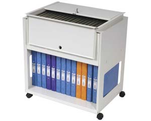 Universal closed filing trolley