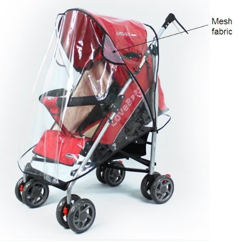 Universal Pushchair Stroller Buggy Rain Cover fits hundreds of models