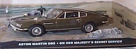universal hobby james bond 007 on her majestys secret service aston martin DBS film scene car 1.43 scale diecast model