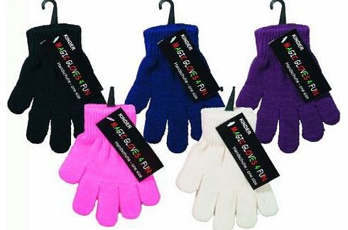 Childrens/Kids Magic Thermal Gloves (One Size) (Cream)
