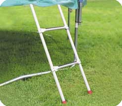 Universal trampoline ladder