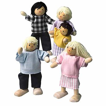Universe of Imagination Wooden Dolls Family