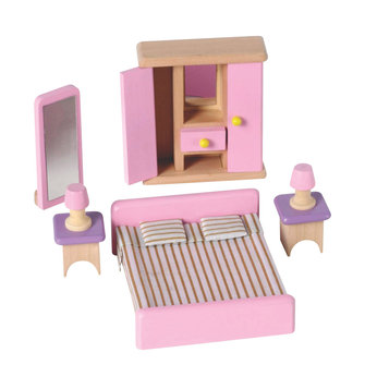 Universe of Imagination Wooden Dolls House Furniture - Bedroom