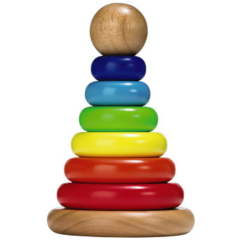Universe of Imagination Wooden Rainbow Stacking Rings