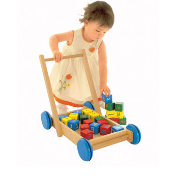 Universe of Imagination Wooden Walker with Blocks