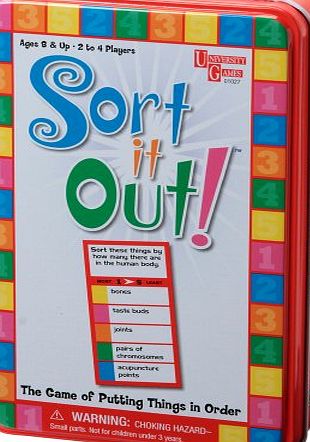 University Games Sort it Out Card Game in a Tin