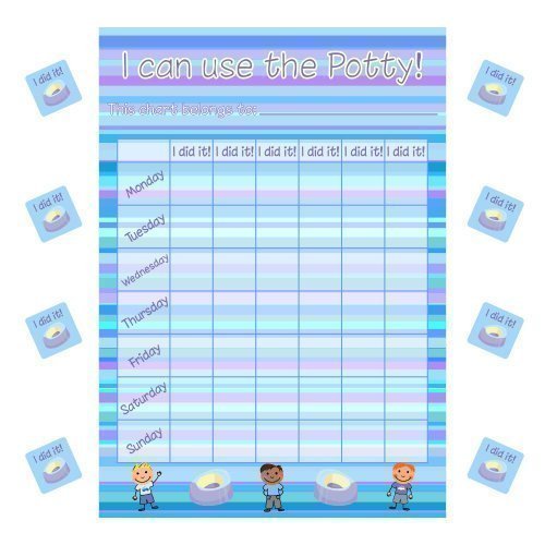 Unknown A4 Boy Potty / Toilet Training Chart 
