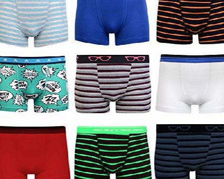 Unknown Boys Boxer Shorts Super Quality Ages 3 - 15 (14  Years (Height 170-176cm), 6 Pairs)