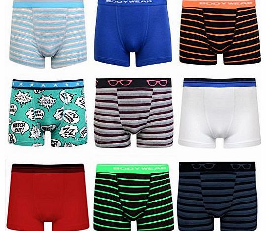 Boys Boxer Shorts Super Quality Ages 3 - 15 (7-8 Years (Height 134-140cm), 6 Pairs)
